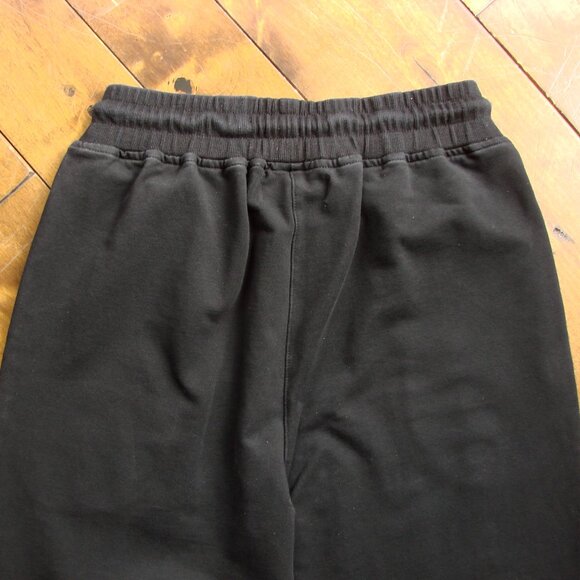Black Joggers Track Pants Maniere De Voir Yellow Stripes Size Small - Picture 9 of 16